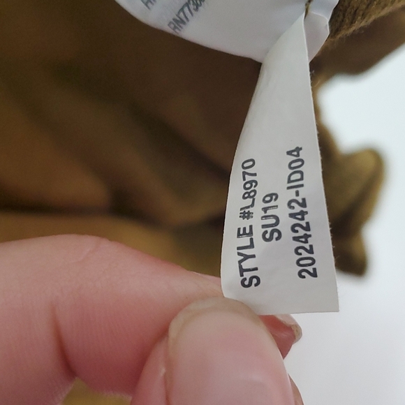 Madewell Audio Knot-Front Tank Top  Size Small in Spiced Olive - Picture 7 of 8